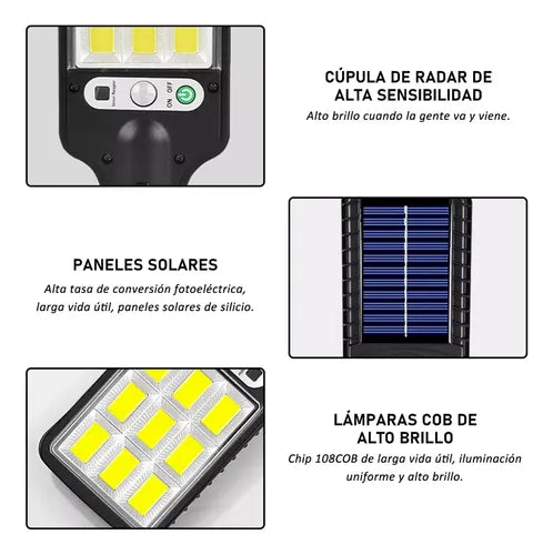 4pack De Luz Lampara Solar Al Aire Libre Super Brillante